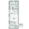 2 Bedroom, 2 Bathroom - 900 SF